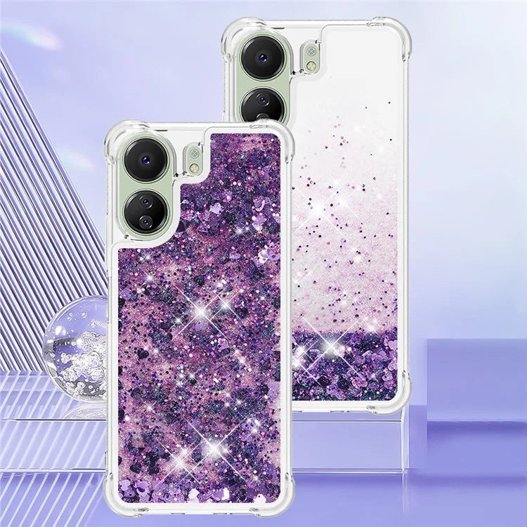 YB Quicksand Series-1 for Xiaomi Redmi 13C 4G / Poco C65 4G TPU Case Shiny Floating Phone Cover