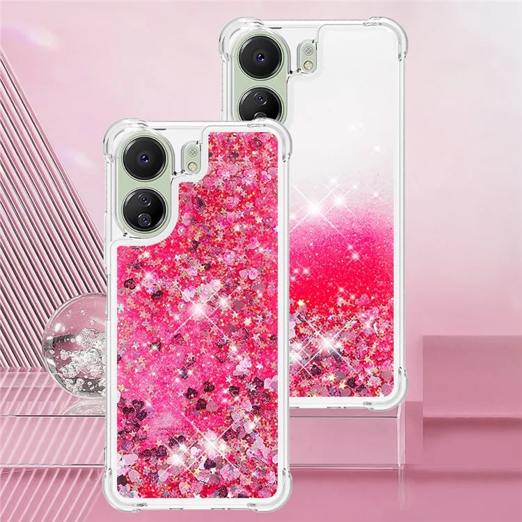 YB Quicksand Series-1 for Xiaomi Redmi 13C 4G / Poco C65 4G TPU Case Shiny Floating Phone Cover