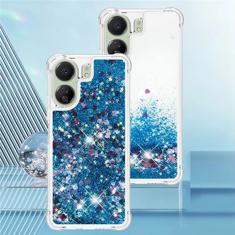 YB Quicksand Series-1 for Xiaomi Redmi 13C 4G / Poco C65 4G TPU Case Shiny Floating Phone Cover