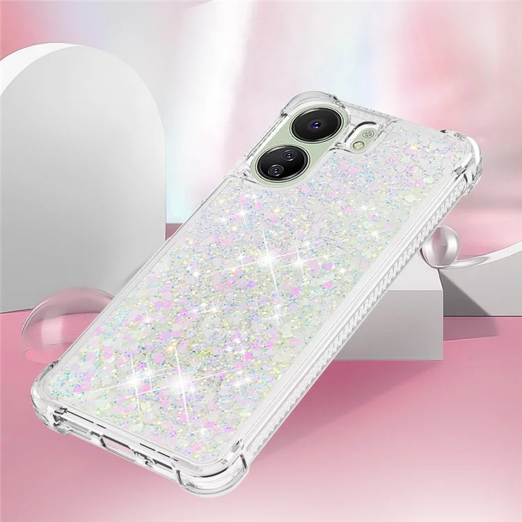 YB Quicksand Series-1 for Xiaomi Redmi 13C 4G / Poco C65 4G TPU Case Shiny Floating Phone Cover