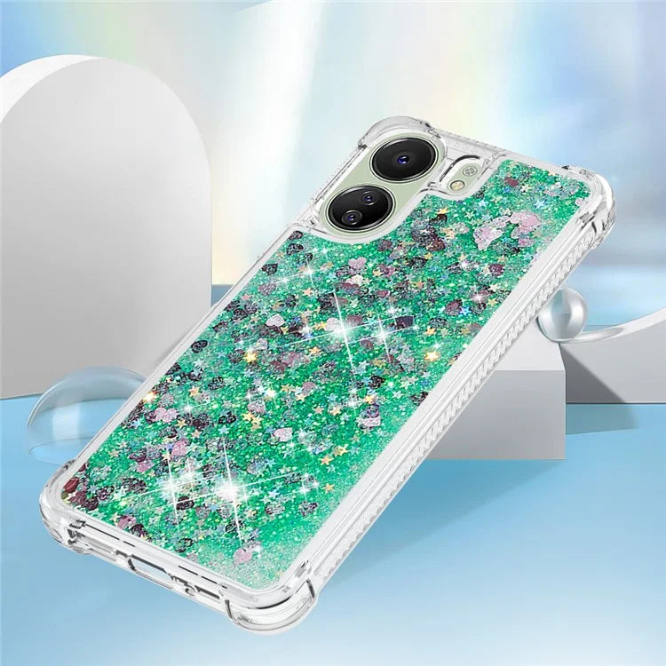 YB Quicksand Series-1 for Xiaomi Redmi 13C 4G / Poco C65 4G TPU Case Shiny Floating Phone Cover