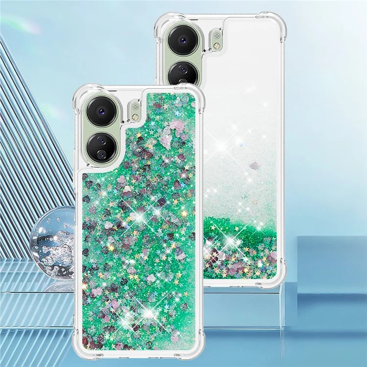 YB Quicksand Series-1 for Xiaomi Redmi 13C 4G / Poco C65 4G TPU Case Shiny Floating Phone Cover