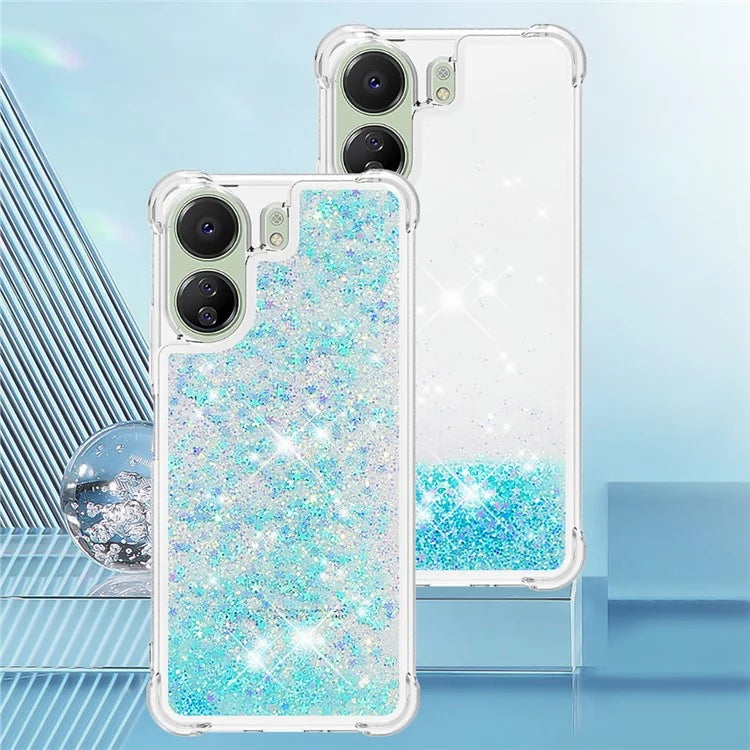 YB Quicksand Series-1 for Xiaomi Redmi 13C 4G / Poco C65 4G TPU Case Shiny Floating Phone Cover