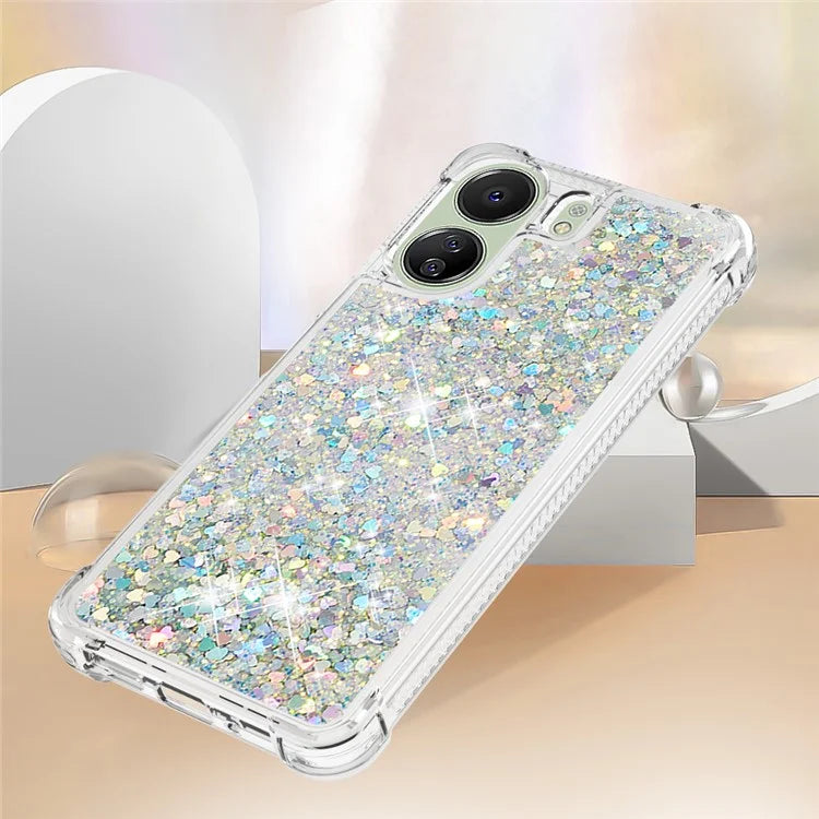 YB Quicksand Series-1 for Xiaomi Redmi 13C 4G / Poco C65 4G TPU Case Shiny Floating Phone Cover