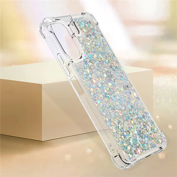 YB Quicksand Series-1 for Xiaomi Redmi 13C 4G / Poco C65 4G TPU Case Shiny Floating Phone Cover