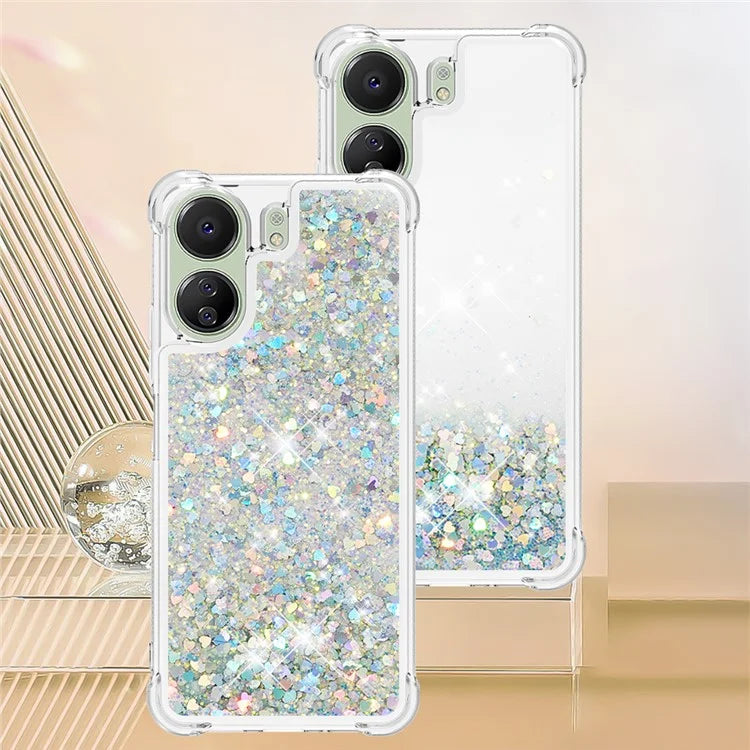 YB Quicksand Series-1 for Xiaomi Redmi 13C 4G / Poco C65 4G TPU Case Shiny Floating Phone Cover