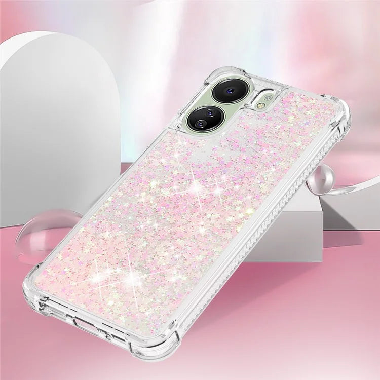 YB Quicksand Series-1 for Xiaomi Redmi 13C 4G / Poco C65 4G TPU Case Shiny Floating Phone Cover
