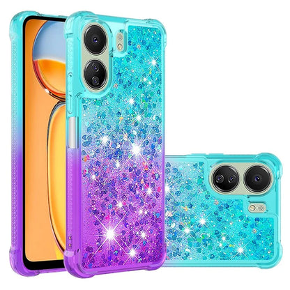YB Quicksand Series-3 for Xiaomi Redmi 13C 4G / Poco C65 4G Case Gradient Color Glitter Moving Phone Cover