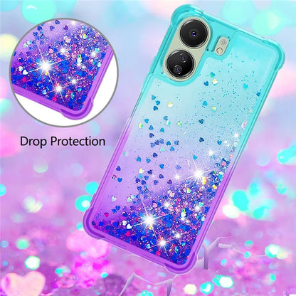 YB Quicksand Series-3 for Xiaomi Redmi 13C 4G / Poco C65 4G Case Gradient Color Glitter Moving Phone Cover
