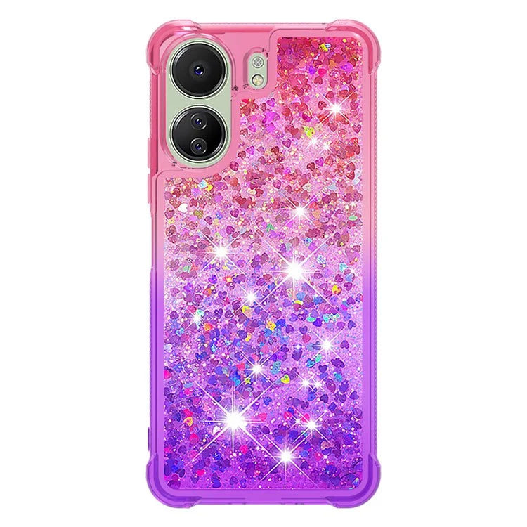 YB Quicksand Series-3 for Xiaomi Redmi 13C 4G / Poco C65 4G Case Gradient Color Glitter Moving Phone Cover