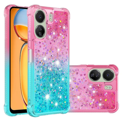YB Quicksand Series-3 for Xiaomi Redmi 13C 4G / Poco C65 4G Case Gradient Color Glitter Moving Phone Cover