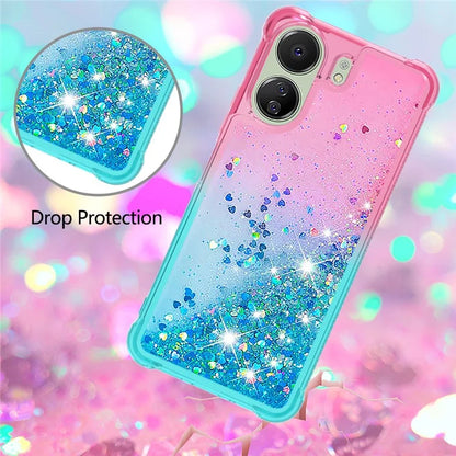 YB Quicksand Series-3 for Xiaomi Redmi 13C 4G / Poco C65 4G Case Gradient Color Glitter Moving Phone Cover