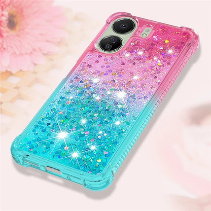 YB Quicksand Series-3 for Xiaomi Redmi 13C 4G / Poco C65 4G Case Gradient Color Glitter Moving Phone Cover