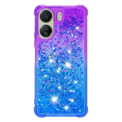 YB Quicksand Series-3 for Xiaomi Redmi 13C 4G / Poco C65 4G Case Gradient Color Glitter Moving Phone Cover
