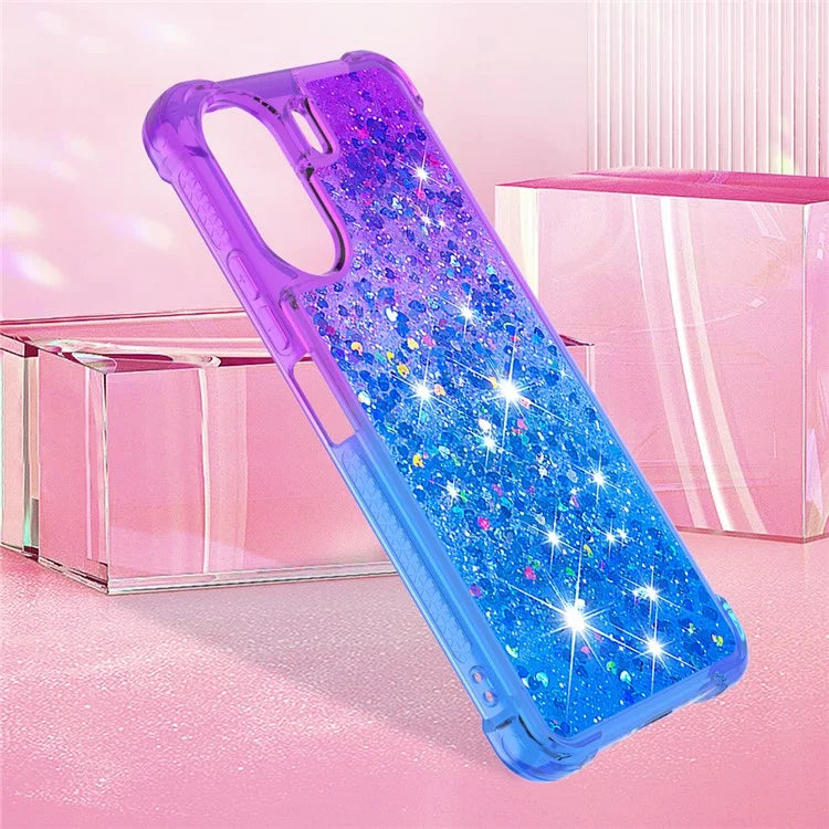 YB Quicksand Series-3 for Xiaomi Redmi 13C 4G / Poco C65 4G Case Gradient Color Glitter Moving Phone Cover