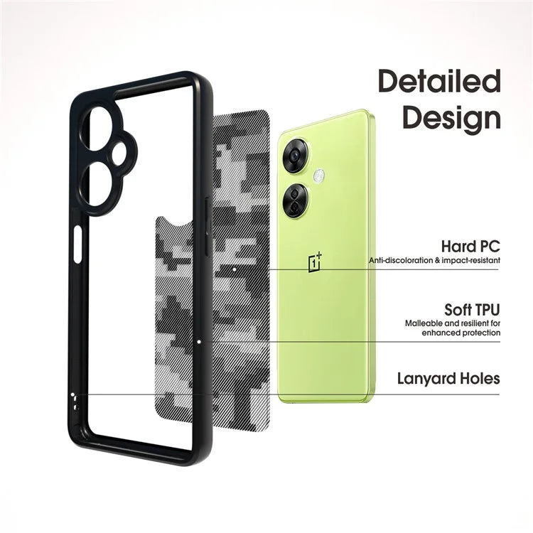 IBMRS Case for OnePlus Nord CE 3 Lite 5G / Nord N30 5G Shell PC+TPU Airbag Protection Phone Cover