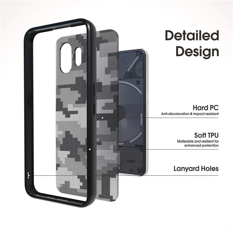 IBMRS For Nothing Phone (2) Cases Shockproof TPU+PC Phone Cover Slim-Fit Shell