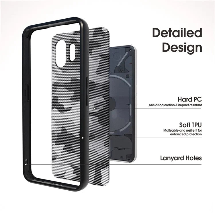 IBMRS For Nothing Phone (2) Cases Shockproof TPU+PC Phone Cover Slim-Fit Shell