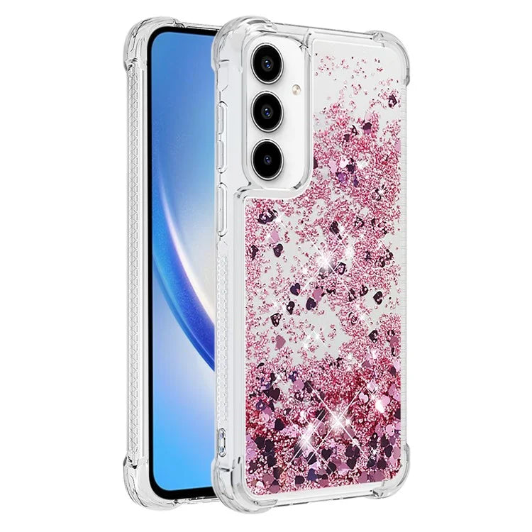 YB Quicksand Series-1 for Samsung Galaxy A55 5G TPU Phone Case Liquid Waterfall Protective Cover