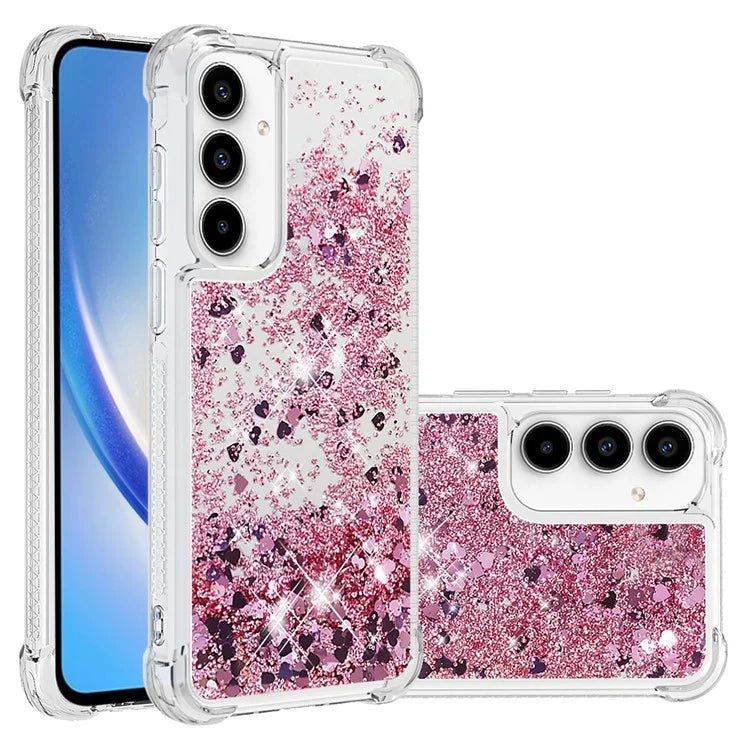 YB Quicksand Series-1 for Samsung Galaxy A55 5G TPU Phone Case Liquid Waterfall Protective Cover