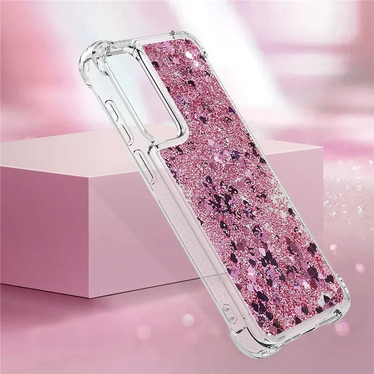 YB Quicksand Series-1 for Samsung Galaxy A55 5G TPU Phone Case Liquid Waterfall Protective Cover