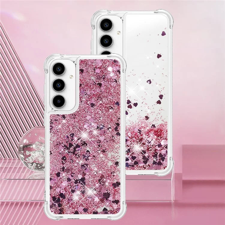 YB Quicksand Series-1 for Samsung Galaxy A55 5G TPU Phone Case Liquid Waterfall Protective Cover
