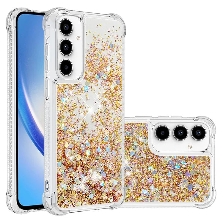 YB Quicksand Series-1 for Samsung Galaxy A55 5G TPU Phone Case Liquid Waterfall Protective Cover