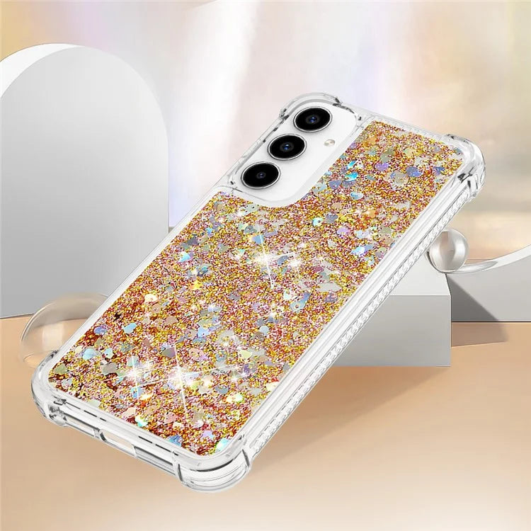 YB Quicksand Series-1 for Samsung Galaxy A55 5G TPU Phone Case Liquid Waterfall Protective Cover