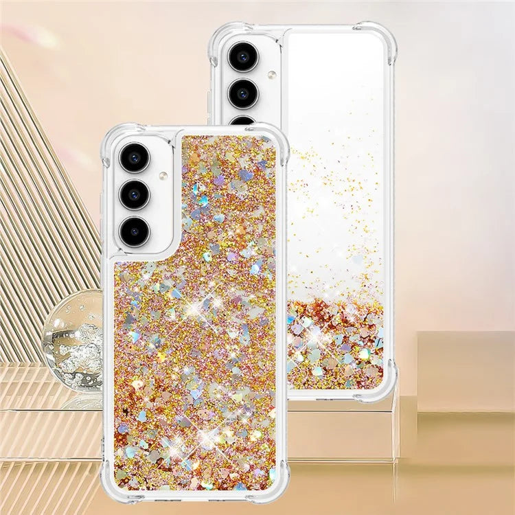 YB Quicksand Series-1 for Samsung Galaxy A55 5G TPU Phone Case Liquid Waterfall Protective Cover