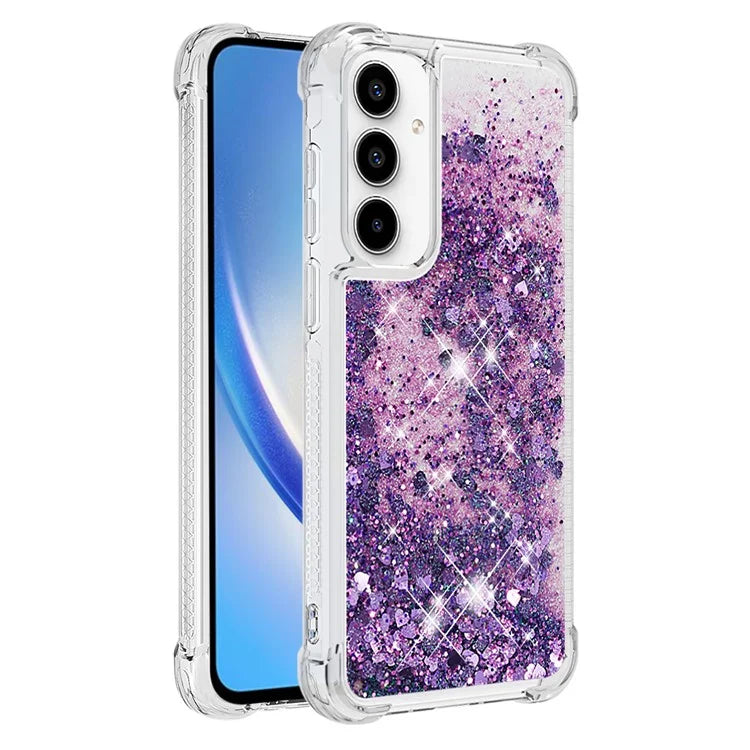 YB Quicksand Series-1 for Samsung Galaxy A55 5G TPU Phone Case Liquid Waterfall Protective Cover