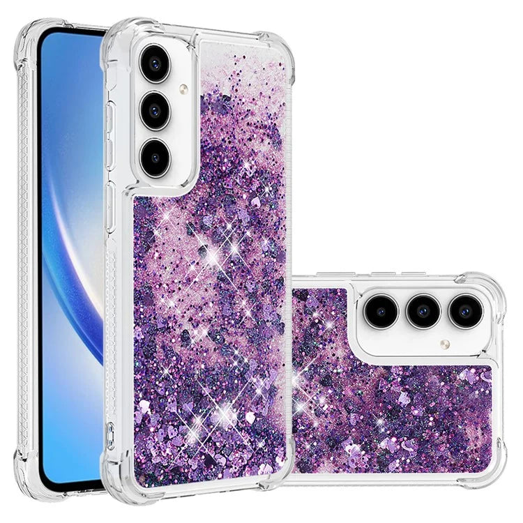 YB Quicksand Series-1 for Samsung Galaxy A55 5G TPU Phone Case Liquid Waterfall Protective Cover