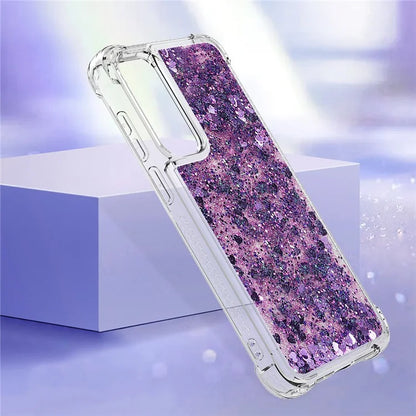 YB Quicksand Series-1 for Samsung Galaxy A55 5G TPU Phone Case Liquid Waterfall Protective Cover