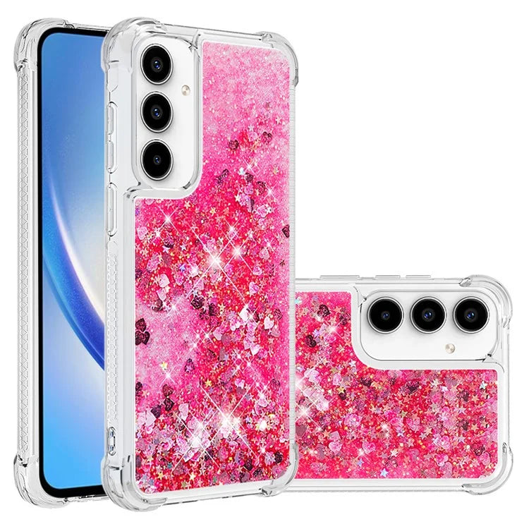 YB Quicksand Series-1 for Samsung Galaxy A55 5G TPU Phone Case Liquid Waterfall Protective Cover