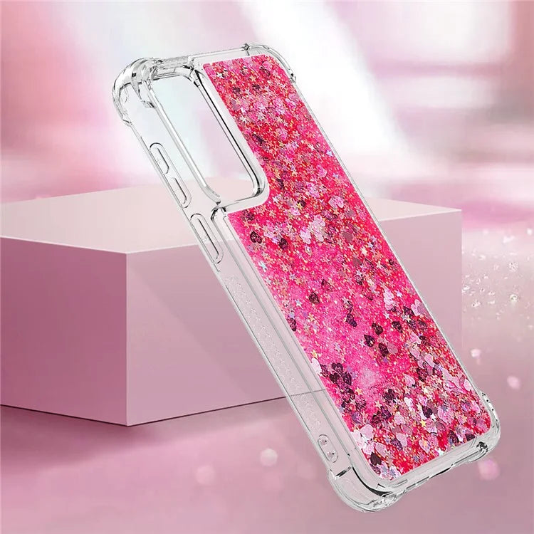 YB Quicksand Series-1 for Samsung Galaxy A55 5G TPU Phone Case Liquid Waterfall Protective Cover