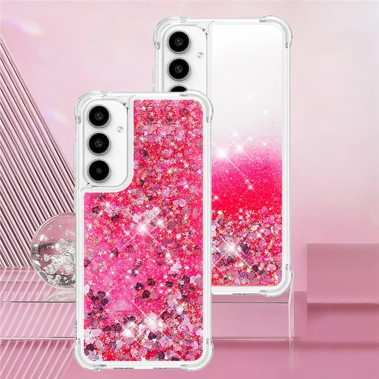 YB Quicksand Series-1 for Samsung Galaxy A55 5G TPU Phone Case Liquid Waterfall Protective Cover