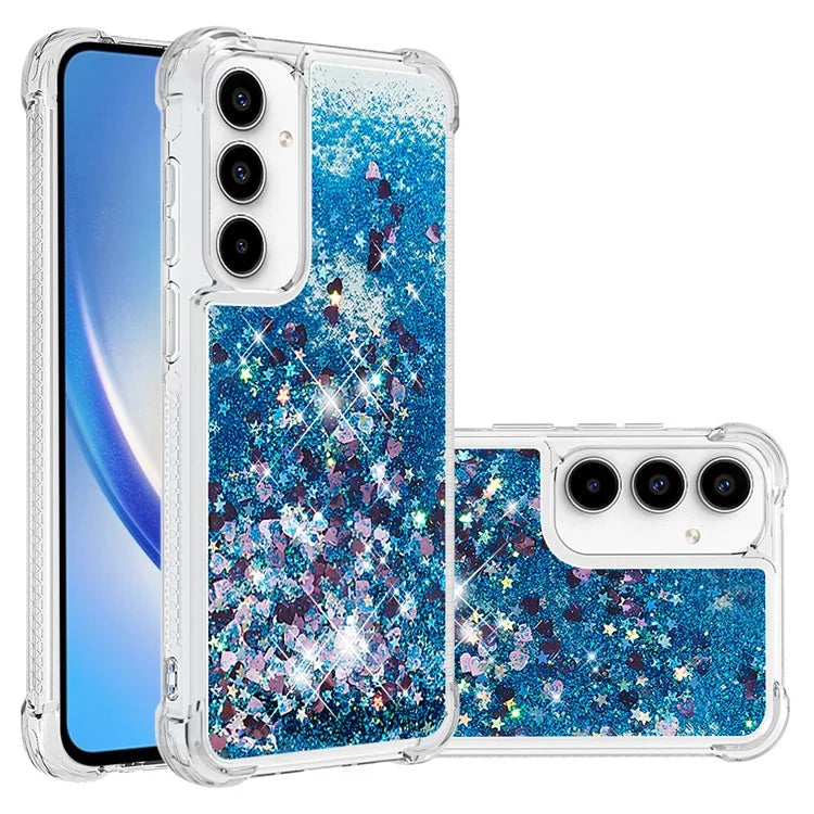 YB Quicksand Series-1 for Samsung Galaxy A55 5G TPU Phone Case Liquid Waterfall Protective Cover