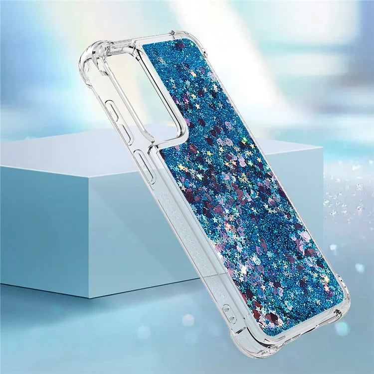 YB Quicksand Series-1 for Samsung Galaxy A55 5G TPU Phone Case Liquid Waterfall Protective Cover