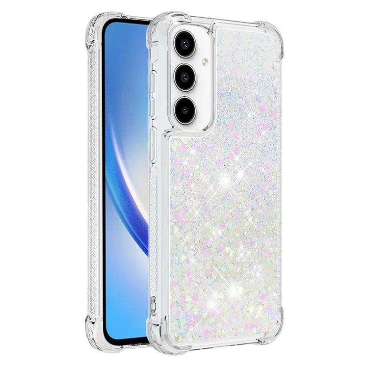 YB Quicksand Series-1 for Samsung Galaxy A55 5G TPU Phone Case Liquid Waterfall Protective Cover