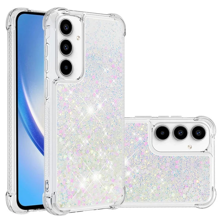YB Quicksand Series-1 for Samsung Galaxy A55 5G TPU Phone Case Liquid Waterfall Protective Cover