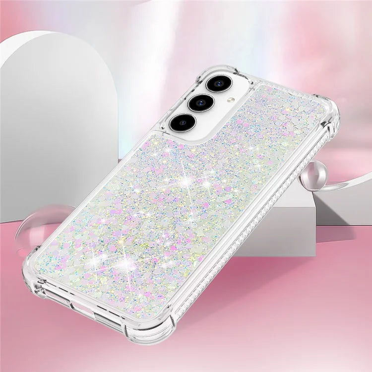 YB Quicksand Series-1 for Samsung Galaxy A55 5G TPU Phone Case Liquid Waterfall Protective Cover