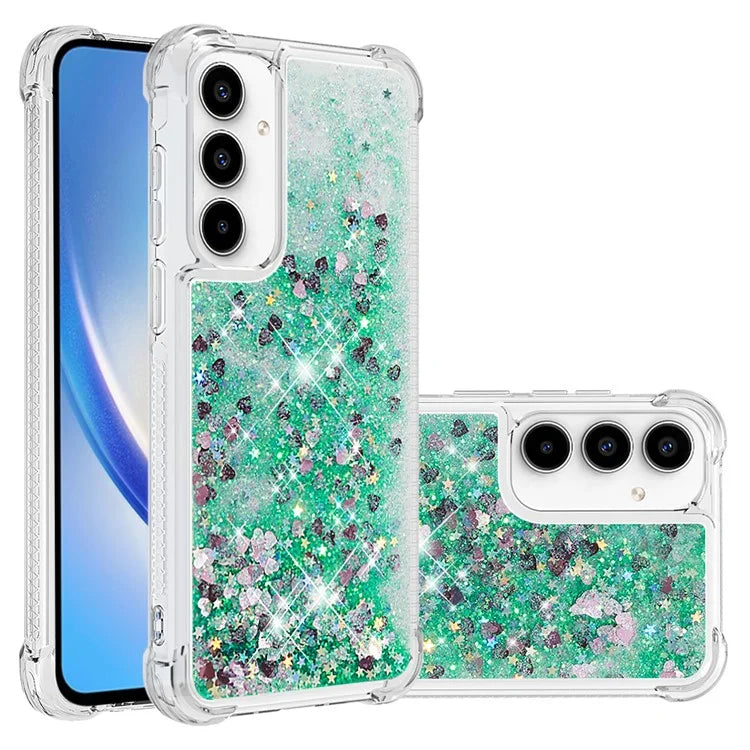 YB Quicksand Series-1 for Samsung Galaxy A55 5G TPU Phone Case Liquid Waterfall Protective Cover