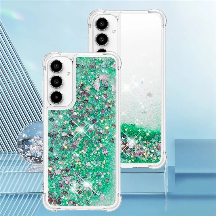 YB Quicksand Series-1 for Samsung Galaxy A55 5G TPU Phone Case Liquid Waterfall Protective Cover