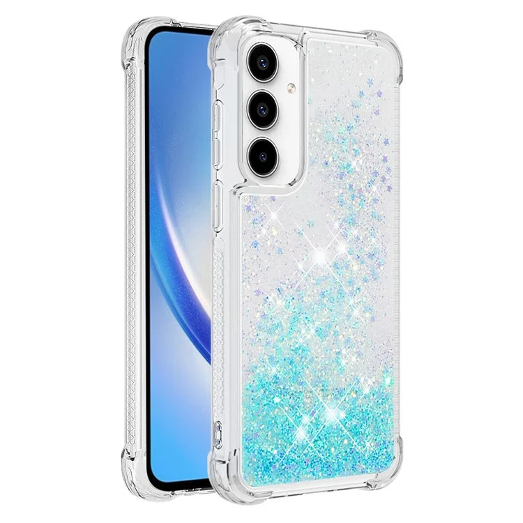 YB Quicksand Series-1 for Samsung Galaxy A55 5G TPU Phone Case Liquid Waterfall Protective Cover
