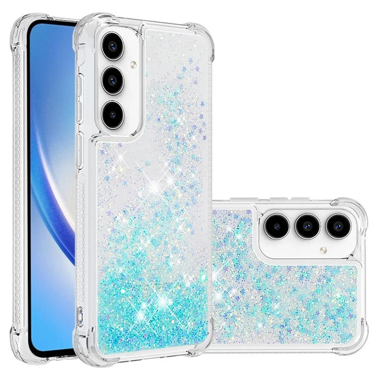 YB Quicksand Series-1 for Samsung Galaxy A55 5G TPU Phone Case Liquid Waterfall Protective Cover