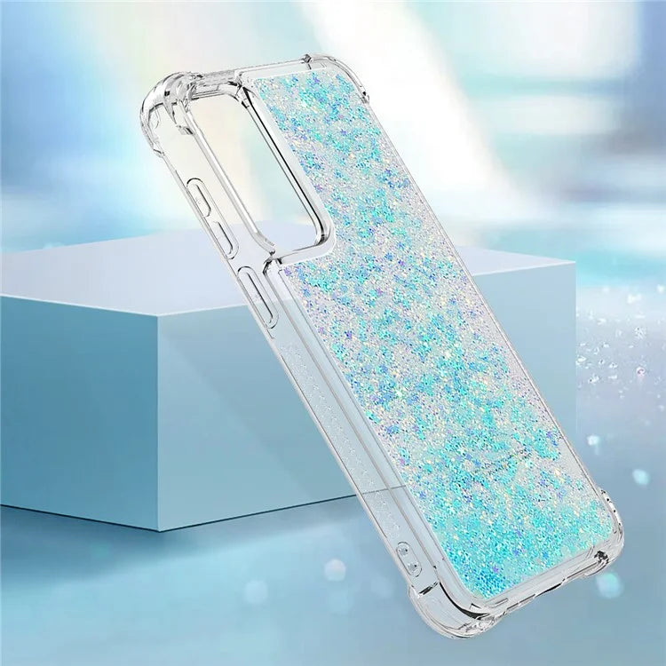 YB Quicksand Series-1 for Samsung Galaxy A55 5G TPU Phone Case Liquid Waterfall Protective Cover