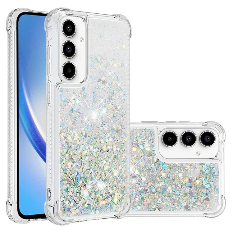 YB Quicksand Series-1 for Samsung Galaxy A55 5G TPU Phone Case Liquid Waterfall Protective Cover