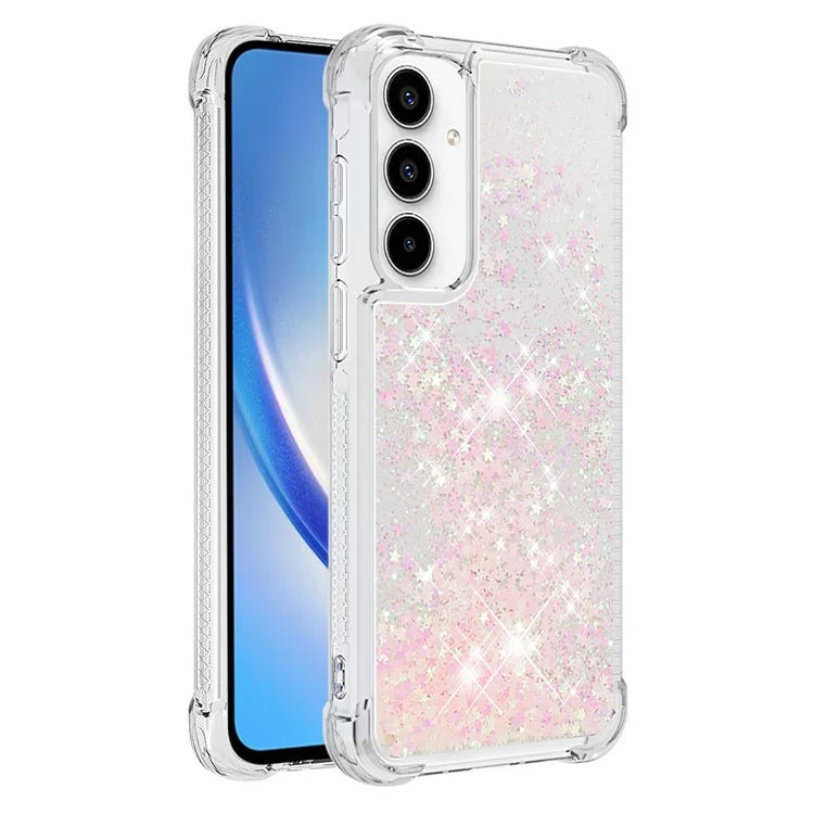 YB Quicksand Series-1 for Samsung Galaxy A55 5G TPU Phone Case Liquid Waterfall Protective Cover