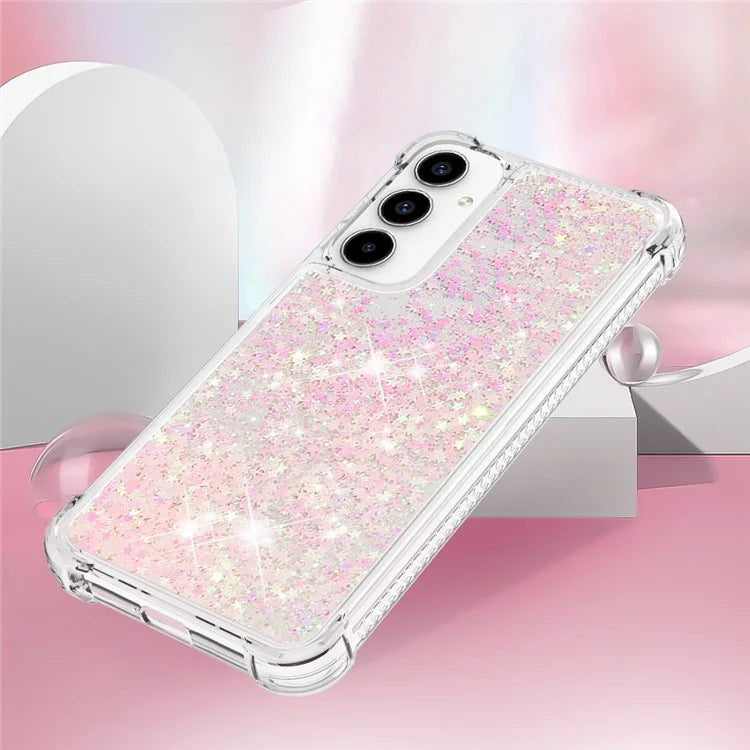 YB Quicksand Series-1 for Samsung Galaxy A55 5G TPU Phone Case Liquid Waterfall Protective Cover