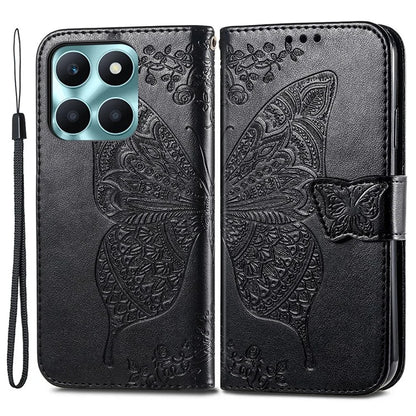 For Honor X6a 4G Case Wallet Leather Phone Cover Butterfly Pattern