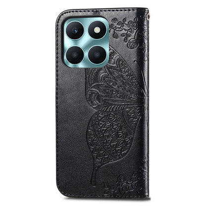 For Honor X6a 4G Case Wallet Leather Phone Cover Butterfly Pattern